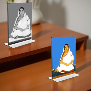 Car Desk/Table Top Barama Acrylic T-Style Photo Stand - 2.5x3.5 Inches, Compact and Stylish Spiritual Display, easily change 2 photos (Pack of 1) Car Desk/Table Top Barama Acrylic T-Style Photo Stand - 2.5x3.5 Inches, Compact and Stylish Spiritual Display, easily change 2 photos (Pack of 1)