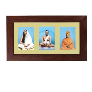 Sri Maa Sharada, Sri Ramkrishna, Sri Swami Vivekananda Color Photo Frame - 5x7 Inch, Elegant Religious Home & Temple Decor Sri Maa Sharada, Sri Ramkrishna, Sri Swami Vivekananda Color Photo Frame - 5x7 Inch, Elegant Religious Home & Temple Decor