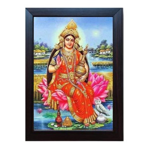 Hitech Goddess Lakshmi MAA LAXMI, DHAN LAXMI Laminated photo frame for for Wall, Temple, Mandir, Gym, and Outdoor Spaces, for Home Decor, gifts (Pvc Frame and Front face - Glass, 8 x 6 inch) Hitech Goddess Lakshmi MAA LAXMI, DHAN LAXMI Laminated photo frame for for Wall, Temple, Mandir, Gym, and Outdoor Spaces, for Home Decor, gifts (Pvc Frame and Front face - Glass, 8 x 6 inch)