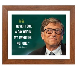Bill Gates & Famous Quote Brown Frame, 18x22InchesInspirational Wall Art for Office, Home DecorIdeal Spiritual Gift Bill Gates & Famous Quote Brown Frame, 18x22InchesInspirational Wall Art for Office, Home DecorIdeal Spiritual Gift