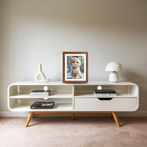 AI Funny Cute Cat Art Picture for Kids - 10x14 inches, Brown Color - Perfect Wall Decor for Children's Room AI Funny Cute Cat Art Picture for Kids - 10x14 inches, Brown Color - Perfect Wall Decor for Children's Room