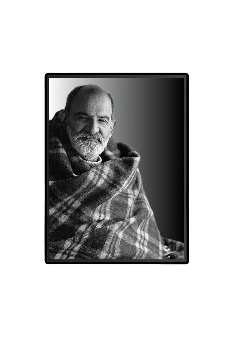 Neem Karoli Baba Laminated Photo (11x13 Inches Without glass) Divine Blessings for Table and Walls,Home & Office and Temple Decoration
