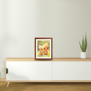 AI Funny Cute Duck Art Picture for Kids - 10x14 inches, Brown Color - Perfect Wall Decor for Children's Room