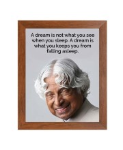 A P J Abdul Kalam & Famous Quote Brown Frame, 12x16InchesInspirational Wall Art for Office, Home DecorIdeal Spiritual Gift A P J Abdul Kalam & Famous Quote Brown Frame, 12x16InchesInspirational Wall Art for Office, Home DecorIdeal Spiritual Gift