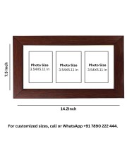 Sri Vishwakarma, Sri Lord Shiva and Sri Ganesh Color Photo Frame -14X7.5 Inch, Elegant Religious Home & Temple Decor