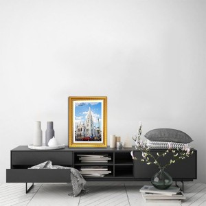 San Thomas Basilica Church Photo Frame, Beautiful Elegant Framed Wall Art of Iconic Cathedral