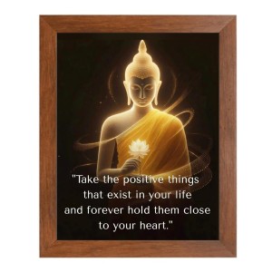 Buddha & Famous Quote Brown Frame, 14x18InchesInspirational Wall Art for Office, Home DecorIdeal Spiritual Gift Buddha & Famous Quote Brown Frame, 14x18InchesInspirational Wall Art for Office, Home DecorIdeal Spiritual Gift
