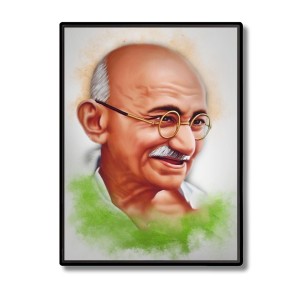 Mahatma Gandhi Laminated Photo - 5x7 Inches, Divine Blessings for Home & Office and Temple Decoration Mahatma Gandhi Laminated Photo - 5x7 Inches, Divine Blessings for Home & Office and Temple Decoration
