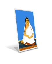 Car Desk/Table Top Sree Sree Baroma. Acrylic L-Style Photo Stand - 2.5x3.5 Inches, Compact And Stylish Spiritual Display (F6708)
