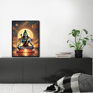 Shiva Laminated Photo - 5x7 Inches, Divine Blessings for Home & Office and Temple Decoration Shiva Laminated Photo - 5x7 Inches, Divine Blessings for Home & Office and Temple Decoration