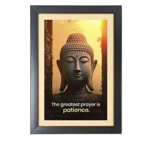 Buddha & His Famous Quote Photo Frame - Brown Frame, 11x15 Inches, Perfect for Office & Wall Decoration, Ideal Gift Buddha & His Famous Quote Photo Frame - Brown Frame, 11x15 Inches, Perfect for Office & Wall Decoration, Ideal Gift