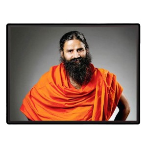 Baba Ramdev Laminated Photo - 5x7 Inches, Divine Blessings for Home & Office and Temple Decoration