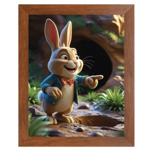 AI Funny Squirrel Art Picture for Kids - 14x18 inches, Brown Color - Perfect Wall Decor for Children's Room AI Funny Squirrel Art Picture for Kids - 14x18 inches, Brown Color - Perfect Wall Decor for Children's Room