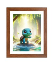 AI Funny Cute Tortoise Art Picture for Kids - 10x14 inches, Brown Color - Perfect Wall Decor for Children's Room AI Funny Cute Tortoise Art Picture for Kids - 10x14 inches, Brown Color - Perfect Wall Decor for Children's Room