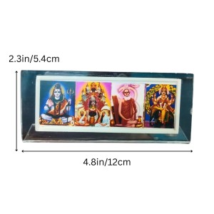 Acrylic Table Photo Stand with Mahadev, Dakhineswar maa kaali, Baba Lokenath Vishwakarma Hindu God Images | Transparent Desk Photo Frame for Home Temple, Office & Car Dashboard | Decorative Religious Tabletop Display Stand Acrylic Table Photo Stand with Mahadev, Dakhineswar maa kaali, Baba Lokenath Vishwakarma Hindu God Images | Transparent Desk Photo Frame for Home Temple, Office & Car Dashboard | Decorative Religious Tabletop Display Stand