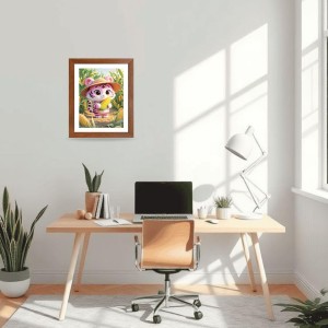 AI Funny Cute Baby Tiger Art Picture for Kids - 12x16 inches, Brown Color - Perfect Wall Decor for Children's Room AI Funny Cute Baby Tiger Art Picture for Kids - 12x16 inches, Brown Color - Perfect Wall Decor for Children's Room