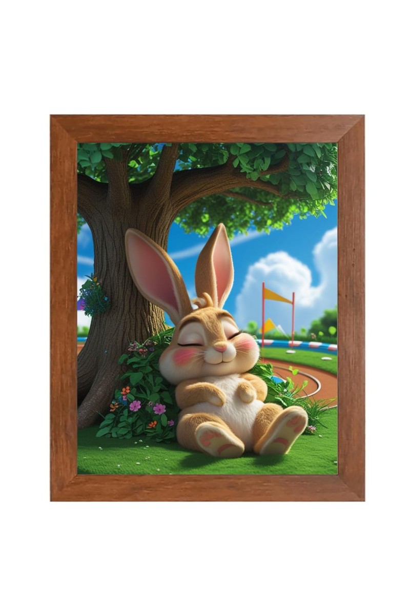 AI Funny Squirrel Art Picture for Kids - 10x14 inches, Brown Color - Perfect Wall Decor for Children's Room