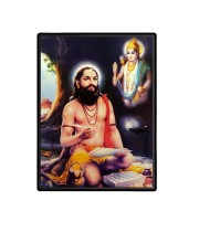 Samarth Ramdas Laminated Photo (9x11 Inches Without glass) Divine Blessings for Table and Walls,Home & Office and Temple Decoration