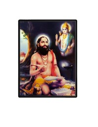 Samarth Ramdas Laminated Photo (11x13 Inches Without glass) Divine Blessings for Table and Walls,Home & Office and Temple Decoration