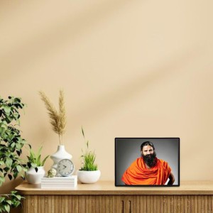 Baba Ramdev Laminated Photo - 5x7 Inches, Divine Blessings for Home & Office and Temple Decoration