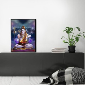 Shiva Laminated Photo - 5x7 Inches, Divine Blessings for Home & Office and Temple Decoration Shiva Laminated Photo - 5x7 Inches, Divine Blessings for Home & Office and Temple Decoration