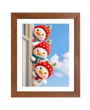 AI Funny Cute Duck Art Picture for Kids - 10x14 inches, Brown Color - Perfect Wall Decor for Children's Room AI Funny Cute Duck Art Picture for Kids - 10x14 inches, Brown Color - Perfect Wall Decor for Children's Room