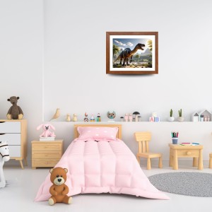 AI Funny Dinosaurs Art Picture for Kids - 10x14 inches, Brown Color - Perfect Wall Decor for Children's Room AI Funny Dinosaurs Art Picture for Kids - 10x14 inches, Brown Color - Perfect Wall Decor for Children's Room