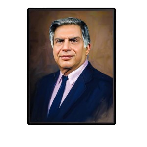 Ratan Tata Laminated Photo (7x9 Inches Without glass) Divine Blessings for Table and Walls,Home & Office and Temple Decoration