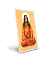Car Desk/Table Top Paramahansa Yogananda Acrylic L-Style Photo Stand - 2.5x3.5 Inches, Compact And Stylish Spiritual Display (F6671)