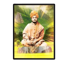 Swami Vivekananda Laminated Photo - 5x7 Inches, Divine Blessings for Home & Office and Temple Decoration