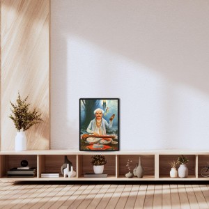 Saint Tukaram Laminated Photo - 5x7 Inches, Divine Blessings for Home & Office and Temple Decoration