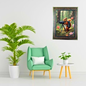 Classic Brown & Gold Vintage Photo Frame | Table-Top & Wall Mount | Premium Wooden Finish Picture Frame for Home & Office Décor