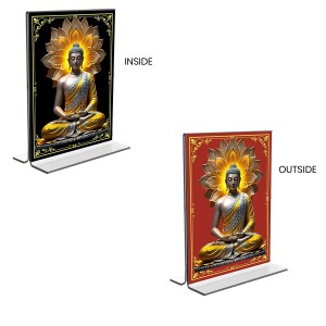 Buddha Acrylic T-Style Photo Stand - 7x9 Inches, Compact and Stylish Spiritual Display, easily change 2 photos (Pack of 1) Buddha Acrylic T-Style Photo Stand - 7x9 Inches, Compact and Stylish Spiritual Display, easily change 2 photos (Pack of 1)