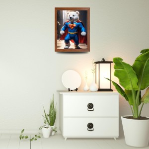 AI Funny Teddy bear Art Picture for Kids - 16x20 inches, Brown Color - Perfect Wall Decor for Children's Room AI Funny Teddy bear Art Picture for Kids - 16x20 inches, Brown Color - Perfect Wall Decor for Children's Room