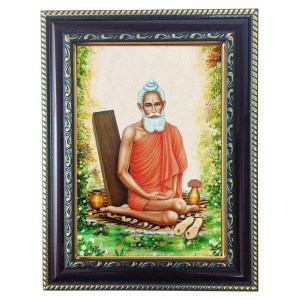 Hitech Sales Lokenath Baba Photo Frame for Pooja Room, Temple and Home Decoration, Printed Photo with Floral Design Polystyrene Frame, 5 x 7 Inches - Brown, Ideal for Gifting (Pack of 1) Hitech Sales Lokenath Baba Photo Frame for Pooja Room, Temple and Home Decoration, Printed Photo with Floral Design Polystyrene Frame, 5 x 7 Inches - Brown, Ideal for Gifting (Pack of 1)