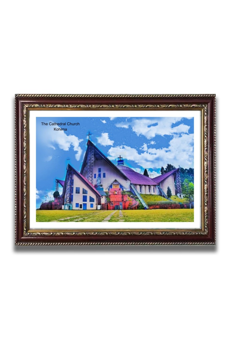 The Cathedral Church Church Photo Frame, Beautiful Elegant Framed Wall Art of Iconic Cathedral