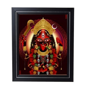 Hitech Sales Goddess Kali Maa Photo Frame for Pooja Room, Temple Decor, Home Decoration and Gift (Wall and Tabletop, Rectangular, Printed Photo, 12 x 14 inches Frame, Brown) Hitech Sales Goddess Kali Maa Photo Frame for Pooja Room, Temple Decor, Home Decoration and Gift (Wall and Tabletop, Rectangular, Printed Photo, 12 x 14 inches Frame, Brown)