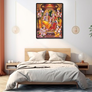 Ram Darbar Laminated Photo - 5x7 Inches, Divine Blessings for Home & Office and Temple Decoration Ram Darbar Laminated Photo - 5x7 Inches, Divine Blessings for Home & Office and Temple Decoration