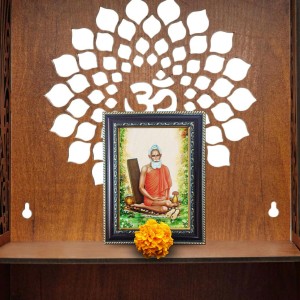 Hitech Sales Lokenath Baba Photo Frame for Pooja Room, Temple and Home Decoration, Printed Photo with Floral Design Polystyrene Frame, 5 x 7 Inches - Brown, Ideal for Gifting (Pack of 1) Hitech Sales Lokenath Baba Photo Frame for Pooja Room, Temple and Home Decoration, Printed Photo with Floral Design Polystyrene Frame, 5 x 7 Inches - Brown, Ideal for Gifting (Pack of 1)