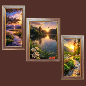 3-Pack Beautiful sun rise Photo Frames - 2 Pieces 6x13 Inch & 1 Piece 10x13 Inch - Rustic Wall Art for Home & Office Decor - Botanical Wall Hanging for Living Room, Bedroom, or Workspace 3-Pack Beautiful sun rise Photo Frames - 2 Pieces 6x13 Inch & 1 Piece 10x13 Inch - Rustic Wall Art for Home & Office Decor - Botanical Wall Hanging for Living Room, Bedroom, or Workspace
