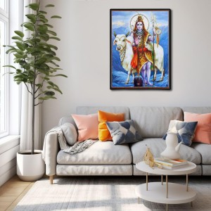 Shiva Laminated Photo - 5x7 Inches, Divine Blessings for Home & Office and Temple Decoration Shiva Laminated Photo - 5x7 Inches, Divine Blessings for Home & Office and Temple Decoration