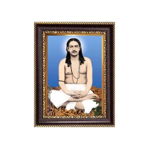 Nigamananda Paramahansa Digital Print Photo 8.7x10.7 inches - Vibrant Religious Wall Art for Home or Office Decor.
