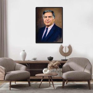 Ratan Tata Laminated Photo (7x9 Inches Without glass) Divine Blessings for Table and Walls,Home & Office and Temple Decoration
