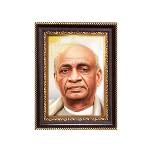 Sardar Vallabhbhai Patel Digital Print Photo 6.7x8.7 inches - Vibrant Religious Wall Art for Home, Office and Temple Decor.