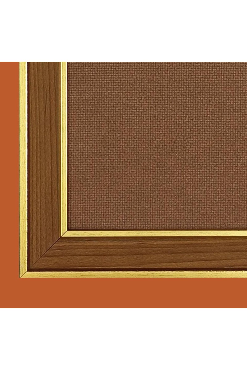 Goddess Laxmi Photo Frame - 12x16 Inches, Brown Wooden Frame for Home, Office & Temple Decoration
