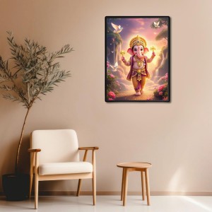 Sri Ganesh Laminated Photo (7x9 Inches Without glass) Divine Blessings for Table and Walls,Home & Office and Temple Decoration Sri Ganesh Laminated Photo (7x9 Inches Without glass) Divine Blessings for Table and Walls,Home & Office and Temple Decoration