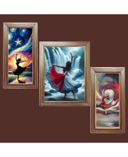 3-Pack Beautiful girl aura painting Photo Frames - 2 Pieces 6x13 Inch & 1 Piece 10x13 Inch - Rustic Wall Art for Home & Office Decor - Botanical Wall Hanging for Living Room, Bedroom, or Workspa 3-Pack Beautiful girl aura painting Photo Frames - 2 Pieces 6x13 Inch & 1 Piece 10x13 Inch - Rustic Wall Art for Home & Office Decor - Botanical Wall Hanging for Living Room, Bedroom, or Workspa