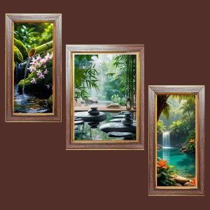 3-Pack A Glimpse of serenity Photo Frames - 2 Pieces 6x13 Inch & 1 Piece 10x13 Inch - Rustic Wall Art for Home & Office Decor - Botanical Wall Hanging for Living Room, Bedroom, or Workspace 3-Pack A Glimpse of serenity Photo Frames - 2 Pieces 6x13 Inch & 1 Piece 10x13 Inch - Rustic Wall Art for Home & Office Decor - Botanical Wall Hanging for Living Room, Bedroom, or Workspace