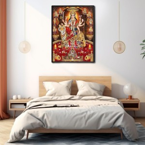 Vishnu Lakshmi Laminated Photo - 5x7 Inches, Divine Blessings for Home & Office and Temple Decoration Vishnu Lakshmi Laminated Photo - 5x7 Inches, Divine Blessings for Home & Office and Temple Decoration