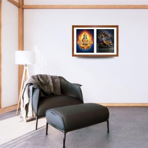 Agni deva and vishnu Photo Frame - 17x21Inches - Spiritual Artwork for Home Decor, Puja Room and Office Decoration Agni deva and vishnu Photo Frame - 17x21Inches - Spiritual Artwork for Home Decor, Puja Room and Office Decoration